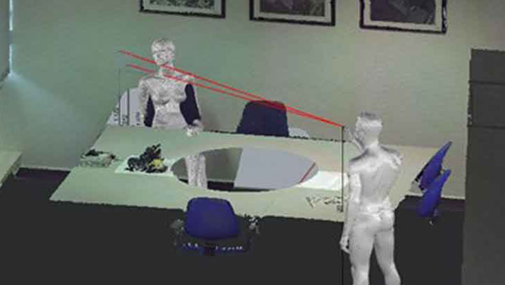 3D Visualsierung eines Tatortes auf Basis einer 3D Laserscanning Vermessung in Rostock