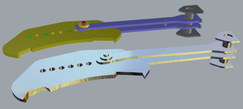 3D Modell eines Bauteils, das mittels Reverse Engineering konstruiert wurde