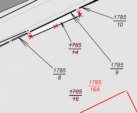 Fortführungsbeleg zur Verschmelzung von Flurstücken eines Grundstücks in Rostock